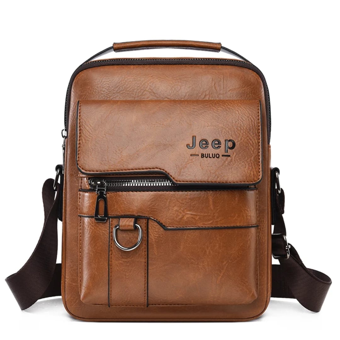 Sac à bandoulière pour hommes en cuir rétro | Sac à main durable avec grande capacité | Parfait pour les affaires, les voyages et bien plus encore