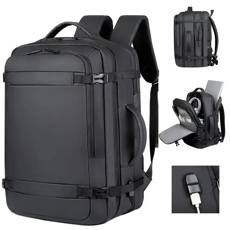 Sac à dos de voyage 17 pouces avec port USB – Taille cabine Ryanair