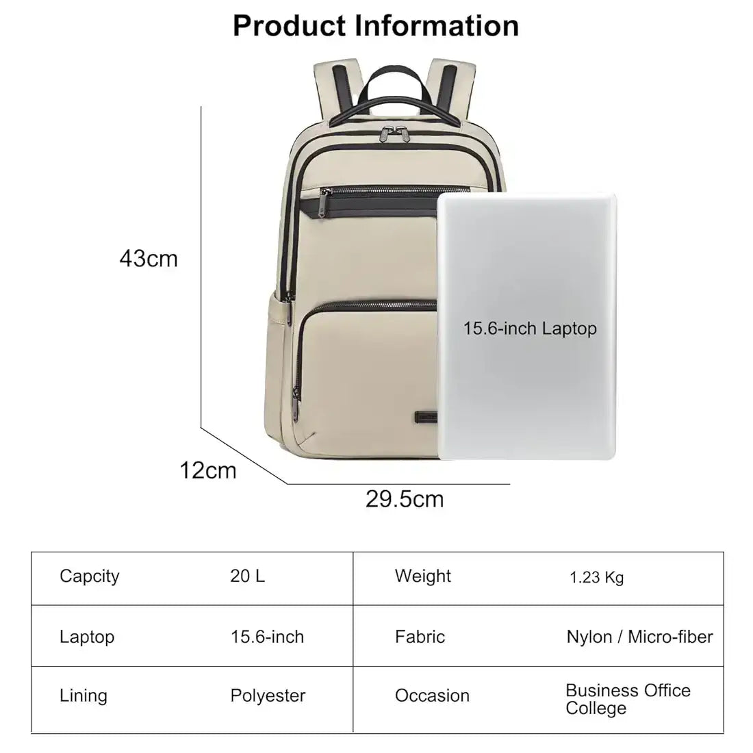 Sac à Dos Business Élégant - Confort et Modernité