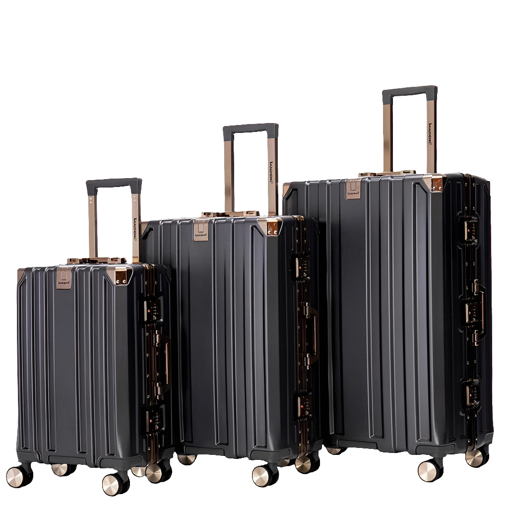 Set de 3 valises luxe Cabine, Moyenne et Grande avec serrure TSA🧳
