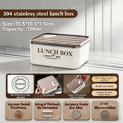 Boîte à Lunch Thermique en Acier Inoxydable 304 avec Sac Isotherme