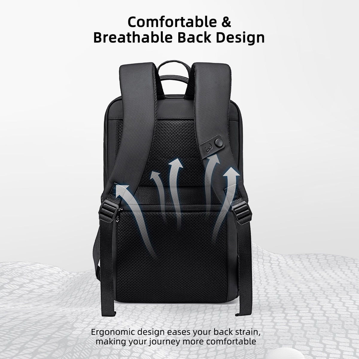 Sac à Dos de Bureau Arctic Hunter 15L – Élégant et Léger, Sac Ordinateur Portable pour Homme, Résistant à l’Eau, Design Fin, Compatible PC 15,6”, Idéal pour le Travail, l’Université et l’Usage Quotidien